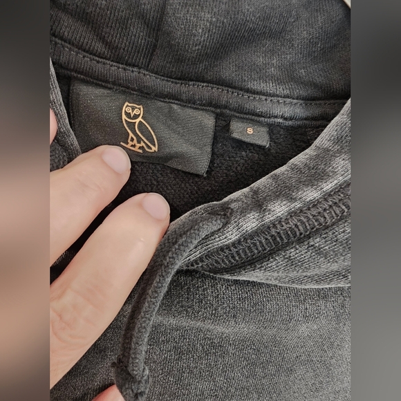 Ovo Mens Owl Black Hoodie . - Picture 6 of 6